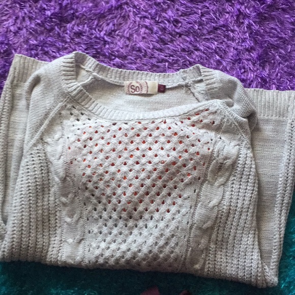 SO grey knit sweater - Picture 8 of 8